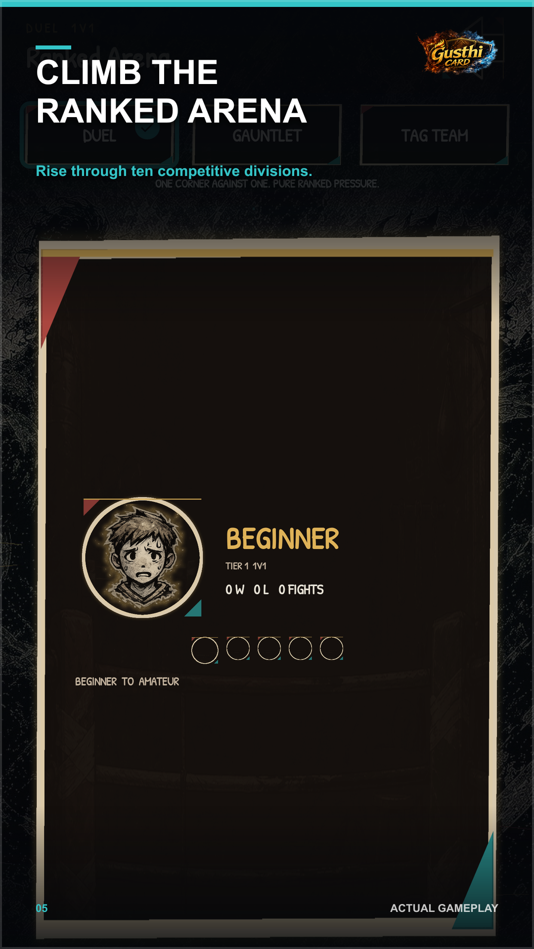 Fight Cards gameplay screen